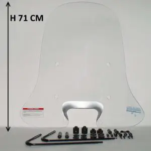 Hoog Transparant Windscherm voor de Piaggo New Fly