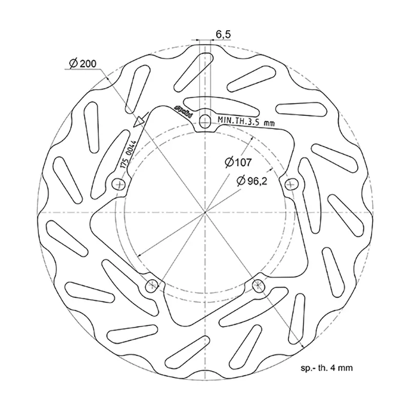 Polini Wave Remschijf - 175.0044 - Afbeelding 2