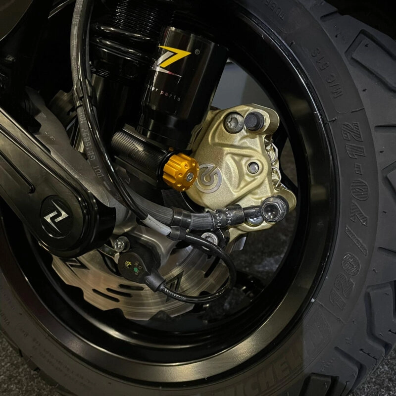 Bundel Zelioni Adapter Voorzijde Sprint / Primavera iGet modellen + Brembo Goldline 56472R Remklauw - Afbeelding 2