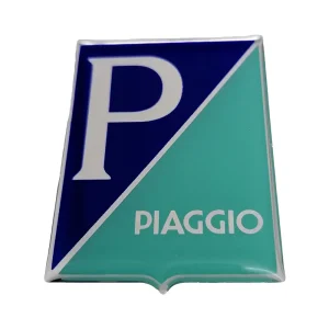 3D Piaggio Logo Sticker / Embleem Blauw voorscherm Sprint / Primavera / LX