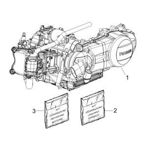 01. Vespa GTS 300 - Euro3 - 2012-2016 - ZAPM45202 - Motor
